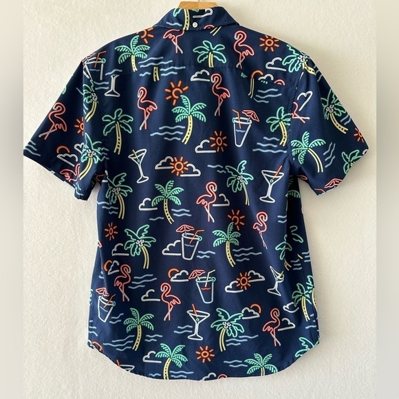 Chubbies The Neon Light Print Men's Short Sleeve Lightweight Polo Size Small - Picture 4 of 6